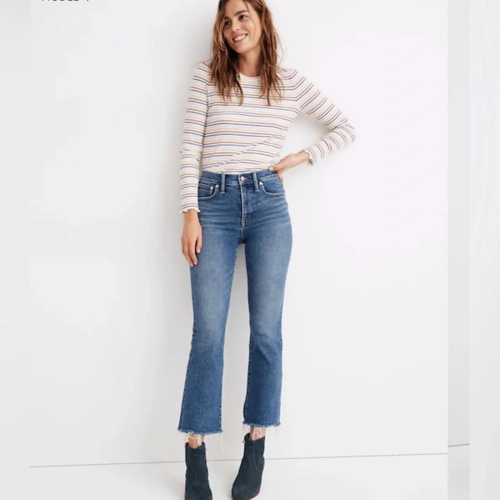Madewell Cali Demi-Boot Blue Jeans size 27 - Picture 1 of 13